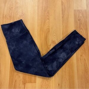 Lululemon Wunder Train- Diamond Dye Navel Blue